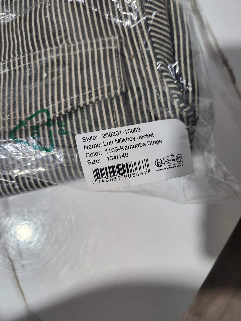 brunobruno Lou Milkboy Jacket- 1103-Kambaba Stripe